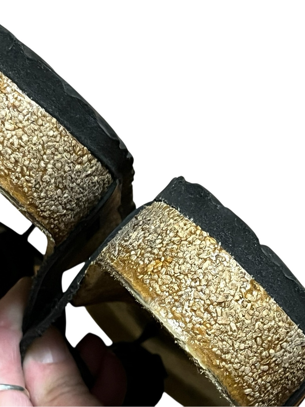 Birkenstock Gizeh Braided Leather Thong Sandals Black Women’s 39 - Picture 15 of 16
